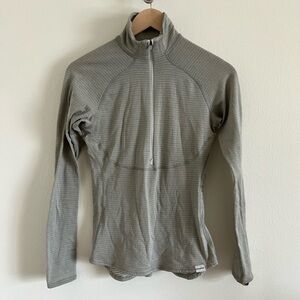 Patagonia capilene expedition weight gray quarter zip